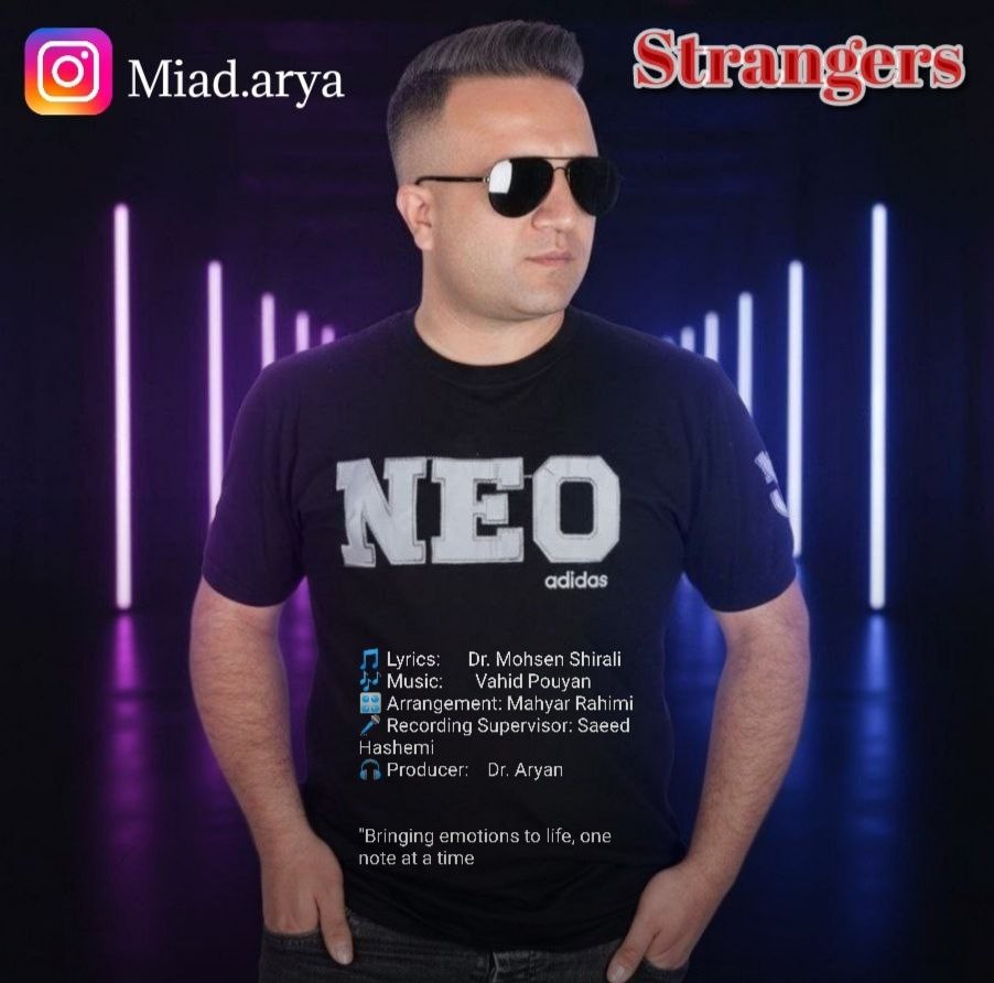 تصویر کاور آهنگ غریبه ها با صدای میعاد آریا