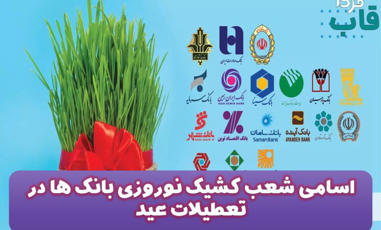 اسامی شعب کشیک نوروزی بانک ها در تعطیلات عید اسامی شعب کشیک نوروزی بانک ها در تعطیلات عید