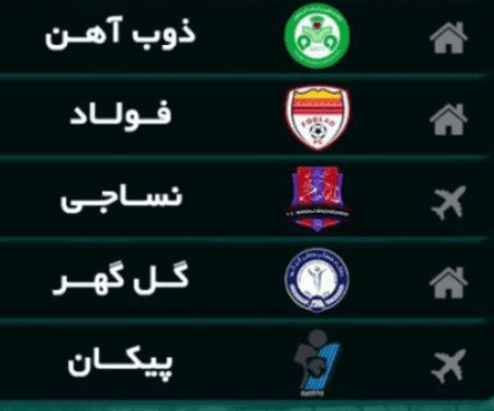بازی های بعدی استقلال در فصل جدید لیگ برتر فوتبال ایران