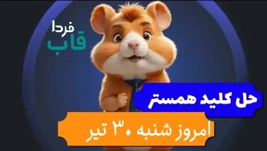 نحوه رد کردن و باز شدن کلید همستر امروز شنبه 30 تیر