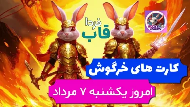 کارت های بازی راکی رابیت خرگوش امروز 7 مرداد 1403