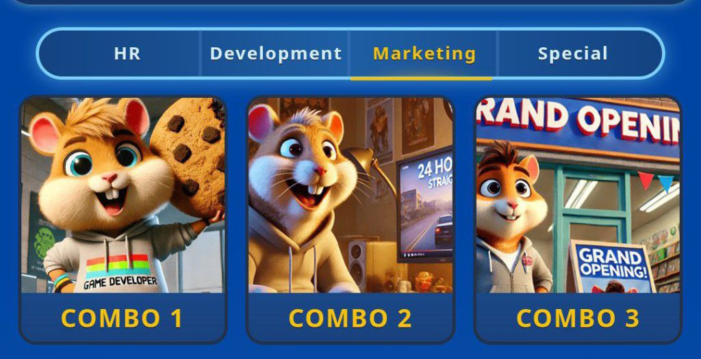 کارت های بازی همستر امروز | کمبو کارتهای امروز همستر