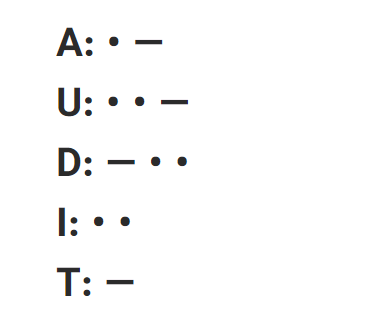 کد مورس امروز 3 مرداد