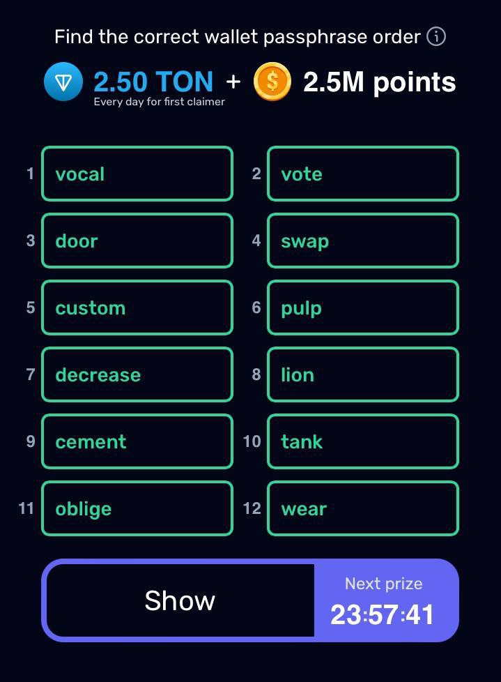 👈کدهای معمای #انیگما راکی رابیت یا خرگوش  امروز شنبه 6 مرداد