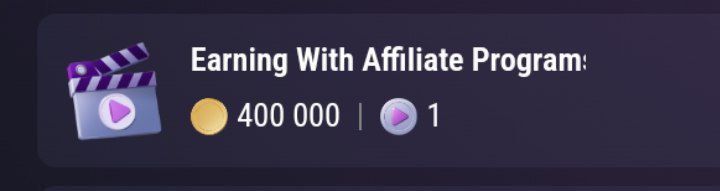 Earning with affiliate programs