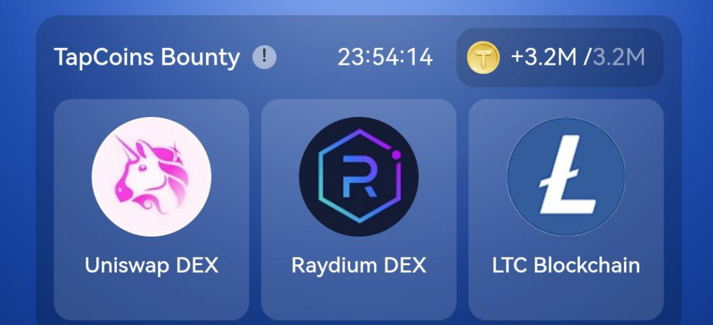 کارت های بازی تپ کوین امروز دوشنبه 29 مرداد 1403 TapCoins Bounty Daily Combo 19 August 2024
