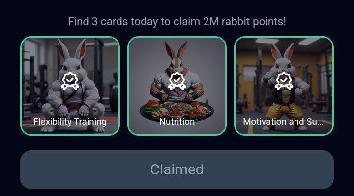 کارت های بازی راکی رابیت خرگوش امروز 13 مرداد 1403 کارت های بازی راکی رابیت خرگوش امروز 13 مرداد 1403