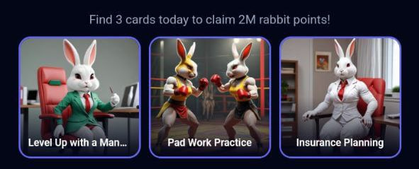 کارت های بازی راکی رابیت خرگوش امروز 25 مرداد 1403