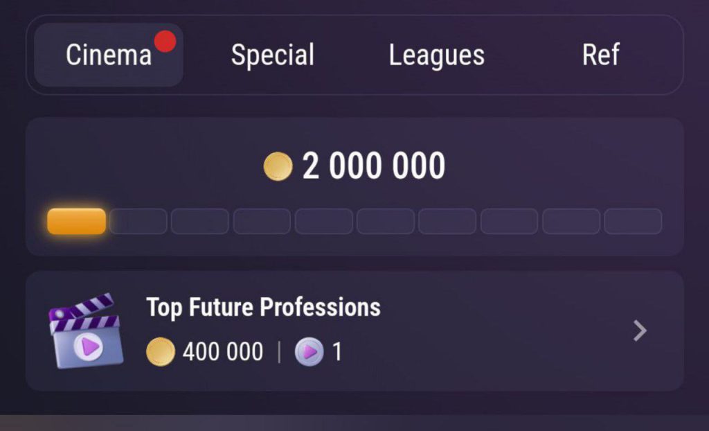 کد چهارم تپ سواپ امروز دوشنبه 29 مرداد Top Future Professions tapswap Top Future Professions