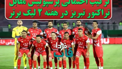 ترکیب احتمالی پرسپولیس مقابل تراکتور در هفته 2 لیگ برتر