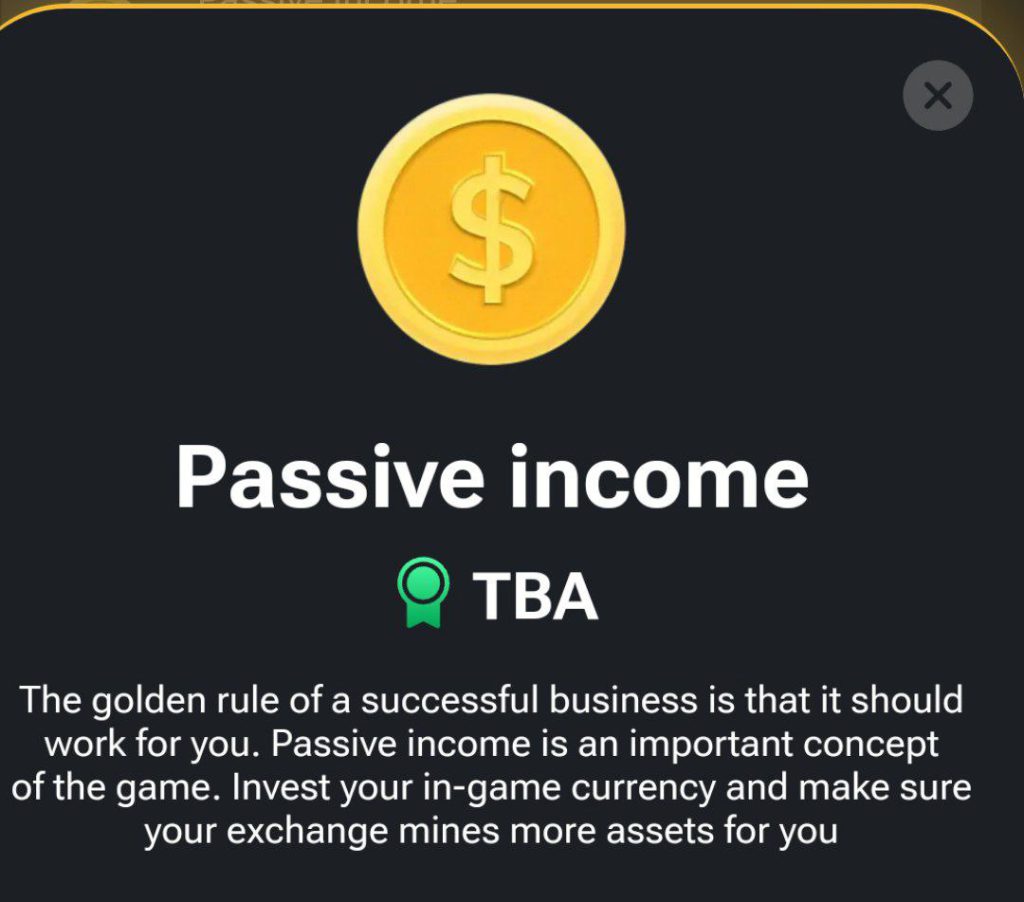 توضیحات بخش ایردراپ بازی همستر + عکس توضیحات بخش Passive income