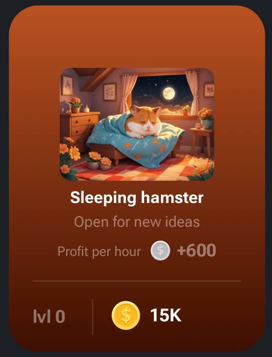 کارت جدید همستر به نام Sleeping hamster چیست؟ جزییات کارت Sleeping hamster در بازی همستر