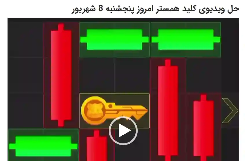 جواب مینی گیم کلید همستر امروز پنجشنبه 8 شهریور جواب مینی گیم کلید همستر امروز پنجشنبه 8 شهریور