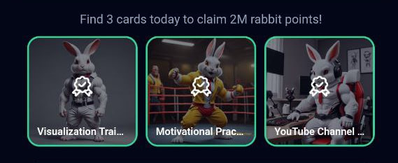 کارت های راکی رابیت خرگوش امروز پنجشنبه 1 شهریور