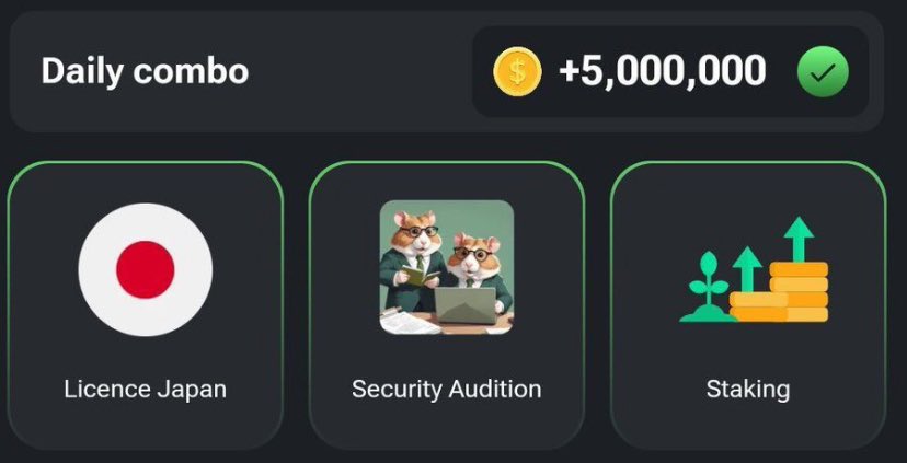 کارت های میلیونی همستر امروز پنجشنبه 29 شهریور 1403 Hamster Kombat Daily Combo Today 19 September 2024