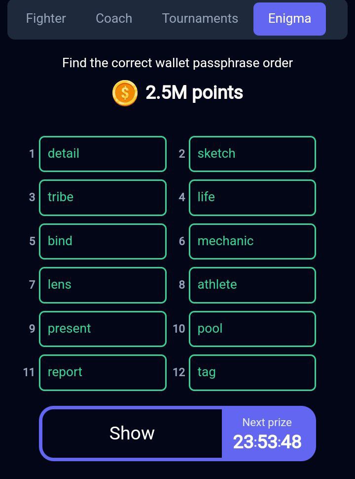 جواب معمای انیگما راکی رابیت امروز یکشنبه 11 شهریور