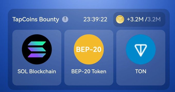کارت های بازی تپ کوین امروز شنبه 24 شهریور 1403 TapCoins Bounty Daily Combo 14 September 2024