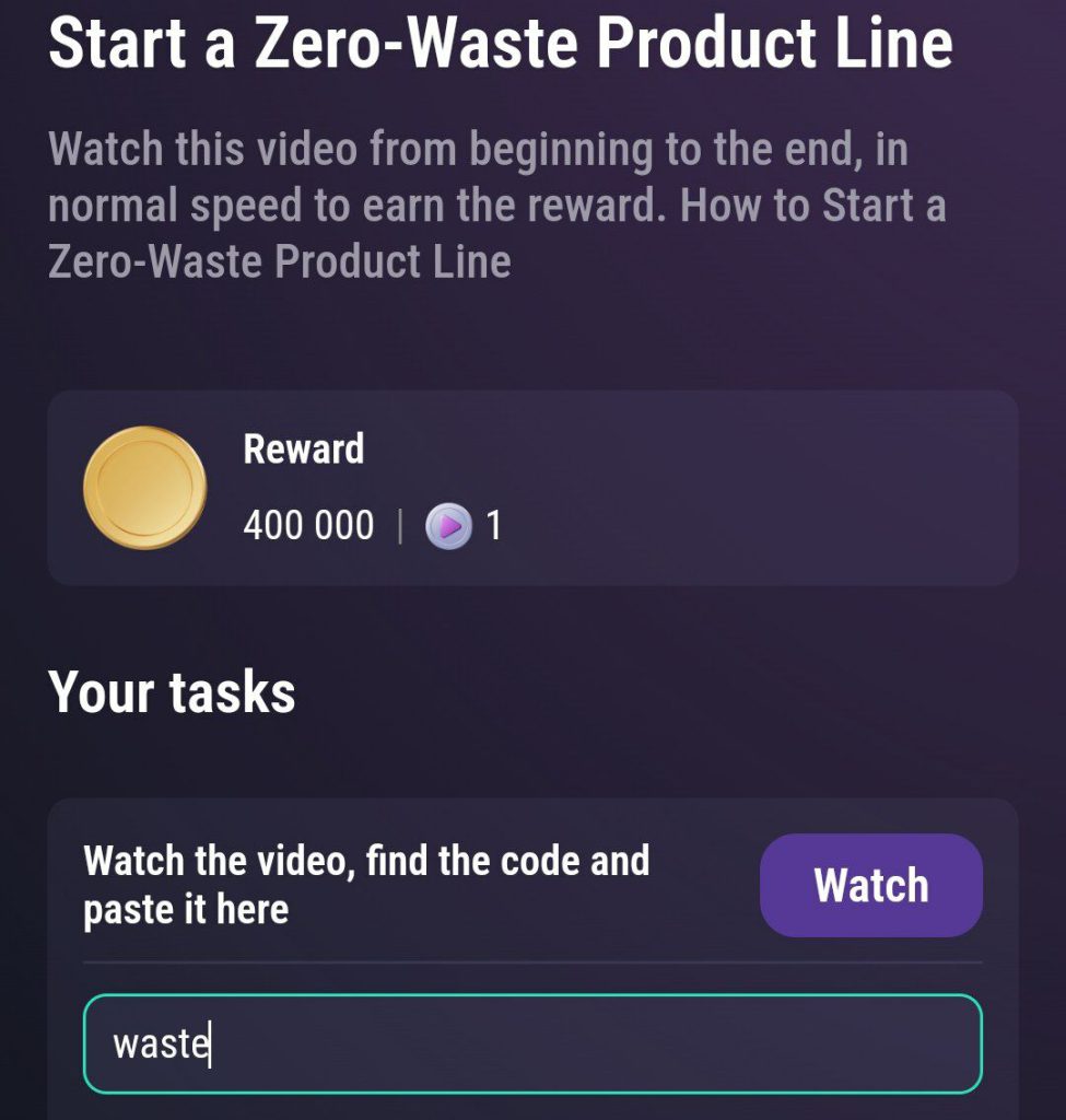 جواب کد تپ سواپ Start a Zero-Waste Product Line