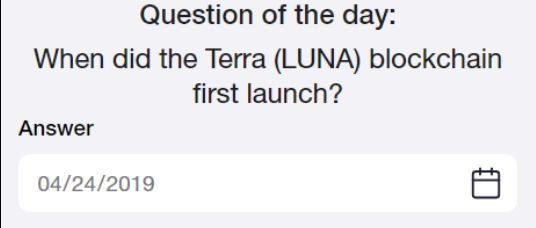 جواب تایم فارم When did the Terra (LUNA) blockchain first launch When did the Terra (LUNA) blockchain first launch