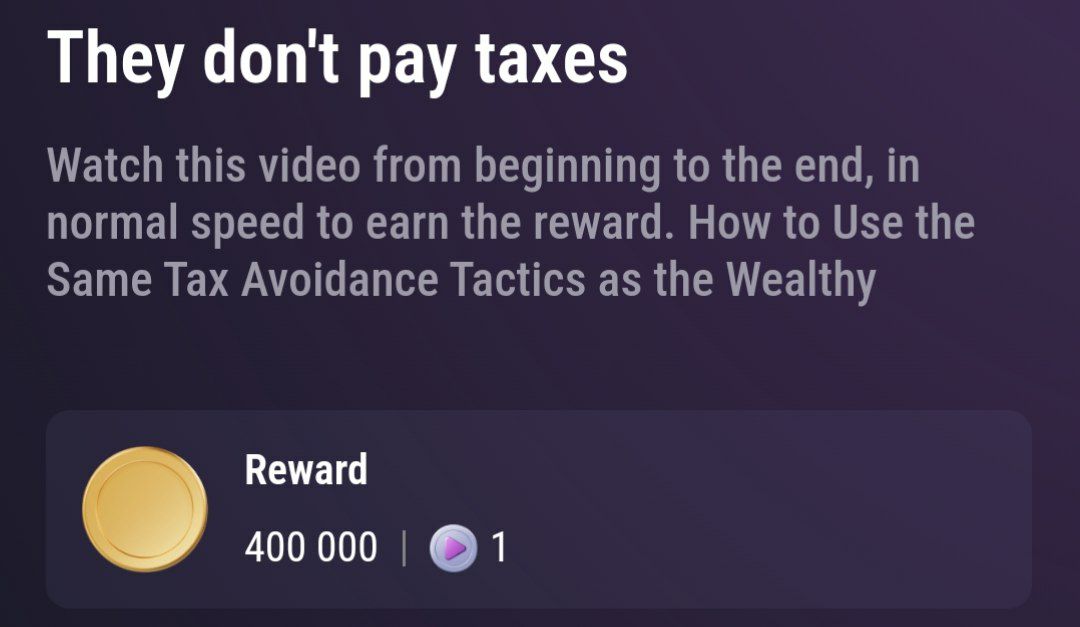 جواب کد تپ سواپ They don’t pay taxes They don’t pay taxes