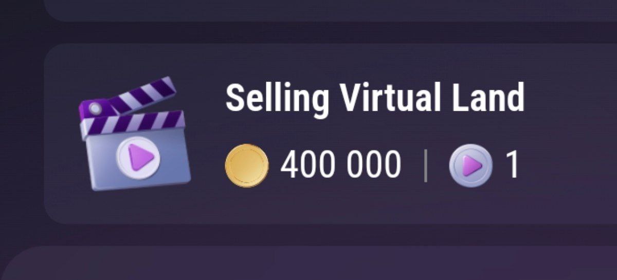 جواب کد تپ سواپ Selling Virtual Land Selling Virtual Land