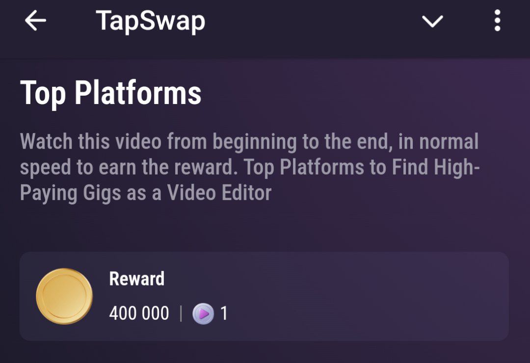 جواب کد تپ سواپ Top platforms Top platforms