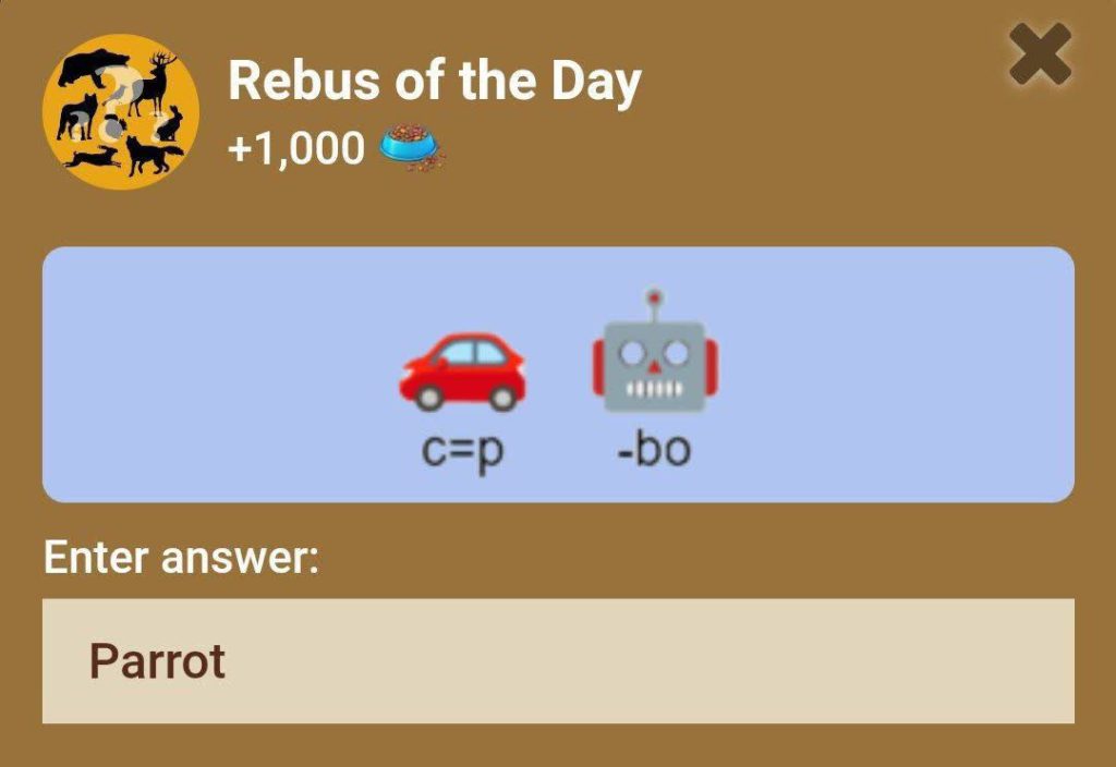 جواب معمای تصویری بازی zoo امروز جمعه 30 آذر