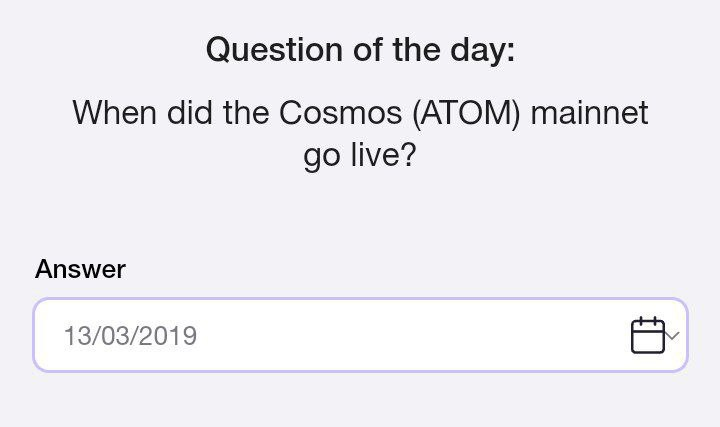 تایم فارم When did the Cosmos (ATOM) mainnet go live جواب کد تایم فارم امروز چهارشنبه 21 آذر 1403