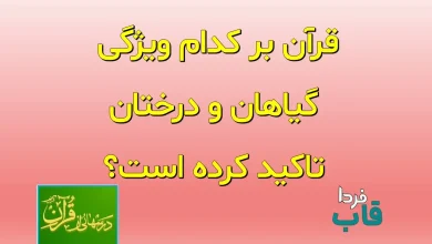 قرآن بر کدام ویژگی گیاهان و درختان تاکید کرده است؟