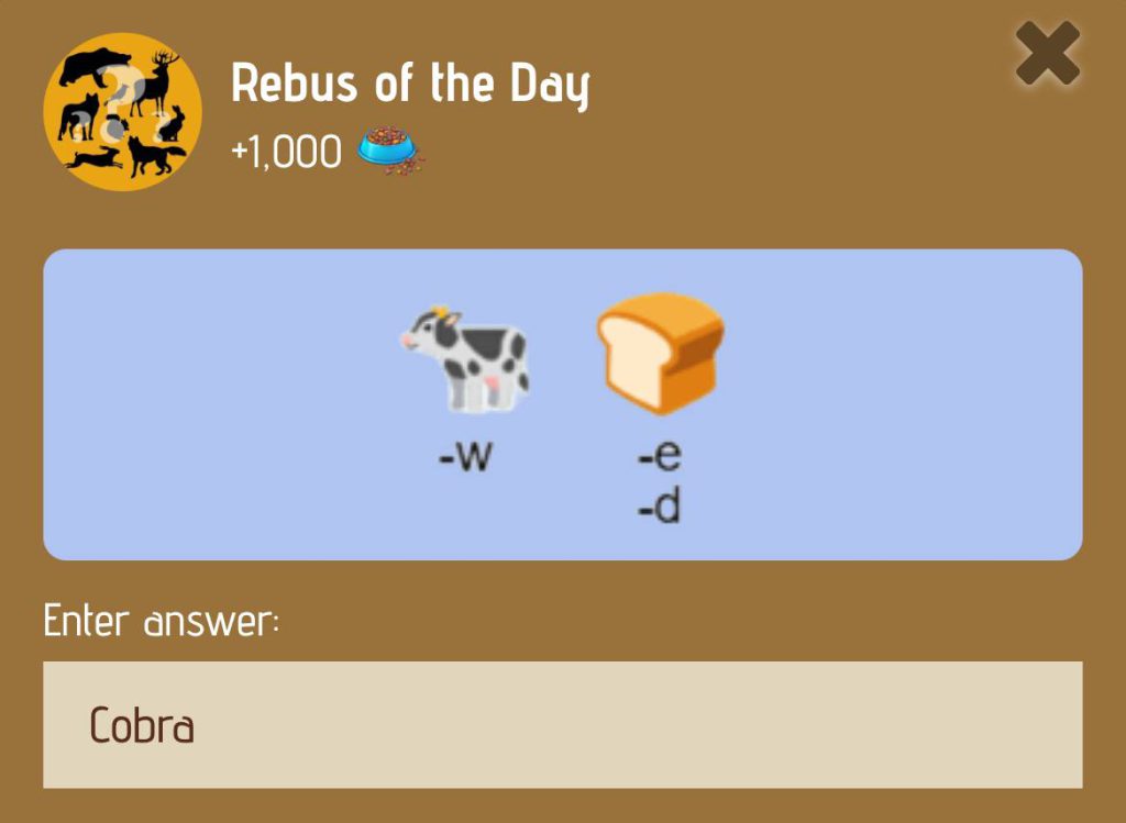 معمای تصویری بازی zoo امروز پنجشنبه 29 آذر