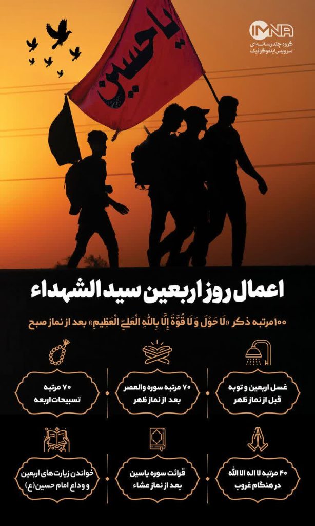 اعمال اربعین چیست؟ + به همراه فایل زیارت عاشورا اعمال روز اربعین