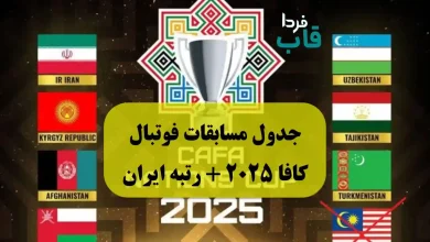 جدول مسابقات فوتبال کافا 2025 + رتبه ایران جدول مسابقات فوتبال کافا 2025 + رتبه ایران
