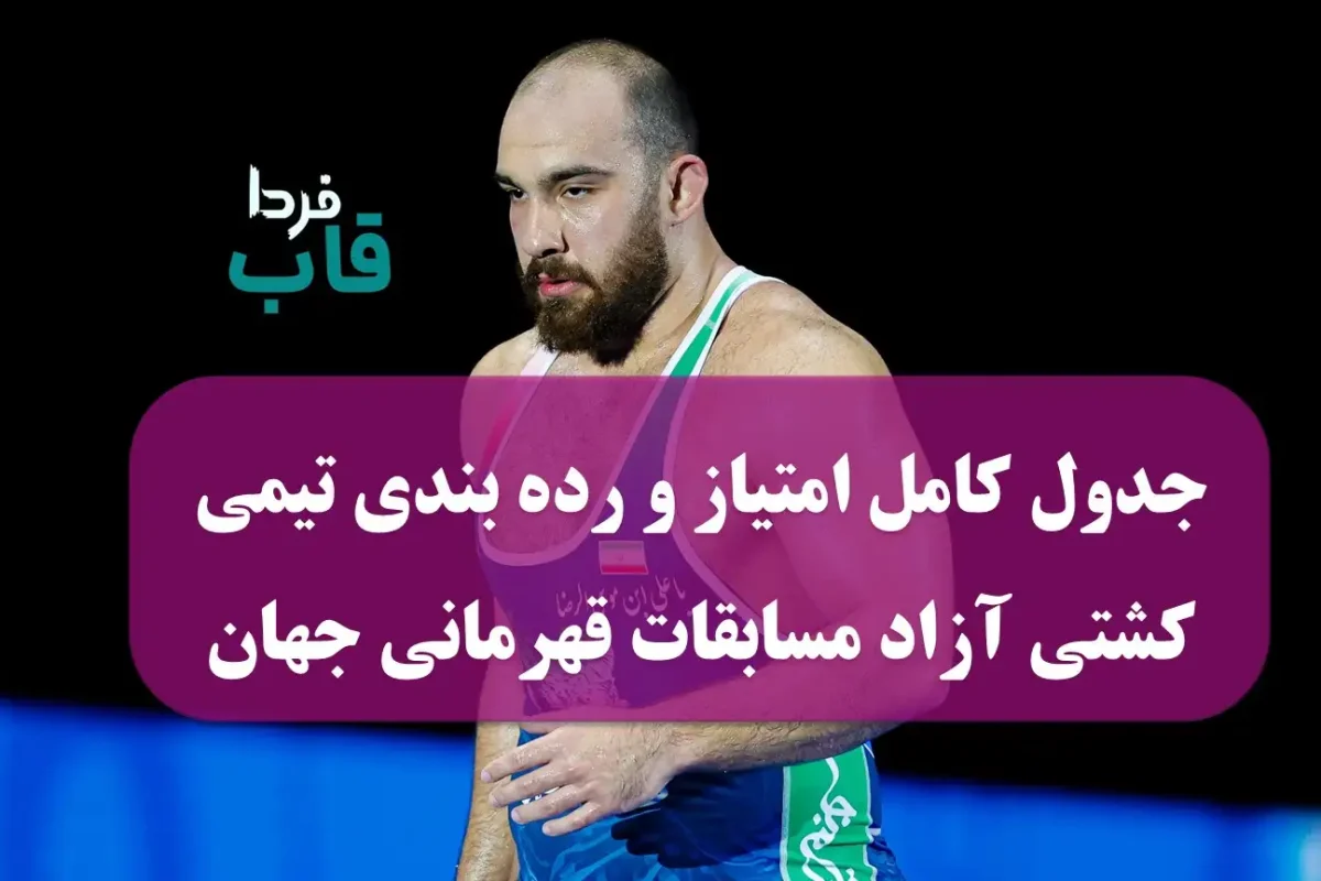 جدول کامل امتیاز و رده بندی تیمی کشتی آزاد مسابقات قهرمانی جهان 2025 جدول کامل امتیاز و رده بندی تیمی کشتی آزاد مسابقات قهرمانی جهان 2025