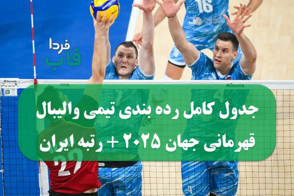 جدول کامل رده بندی تیمی والیبال قهرمانی جهان 2025 + رتبه ایران جدول کامل رده بندی تیمی والیبال قهرمانی جهان 2025 + رتبه ایران