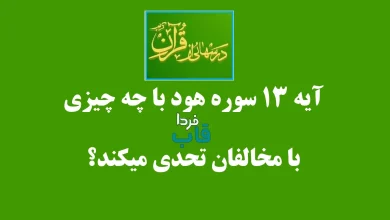 آیه ۱۳ سوره هود با چه چیزی با مخالفان تحدی میکند؟