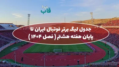 جدول لیگ برتر فوتبال ایران تا پایان هفته هشتم ( فصل 1404 - 1405 ) جدول لیگ برتر فوتبال ایران تا پایان هفته هشتم ( فصل 1404 - 1405 )