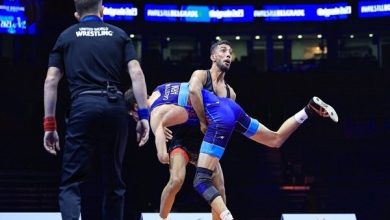 تصویر محمدرضا گرایی، قهرمان المپیک توکیو، در آستانه بازگشت به وزن ۷۷ کیلوگرم