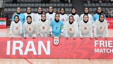 تصویری از تیم ملی فوتسال زنان ایران در دیدار حساس مقابل ایتالیا در جام جهانی ۲۰۲۵