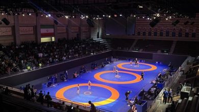 تصویری از لیگ کشتی فرنگی و تیم‌های حاضر در مسابقه نهایی