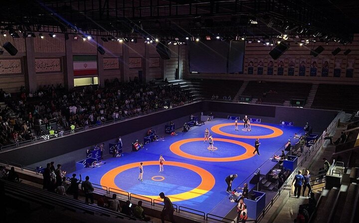 هیجان فینال لیگ کشتی فرنگی با حضور ملیپوشان تصویری از لیگ کشتی فرنگی و تیمهای حاضر در مسابقه نهایی
