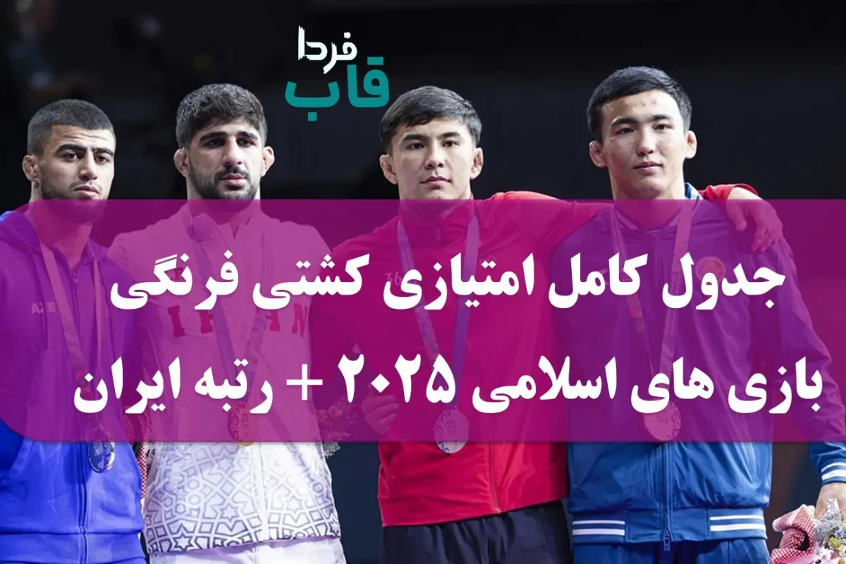 جدول کامل امتیازی کشتی فرنگی بازی های اسلامی 2025 + رتبه ایران جدول کامل امتیازی کشتی فرنگی بازی های اسلامی 2025