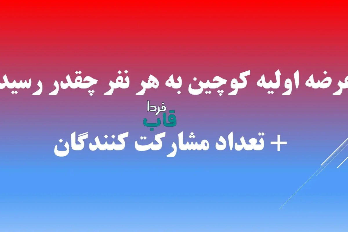 عرضه اولیه کوچین به هر نفر چقدر رسید؟ + تعداد مشارکت کنندگان