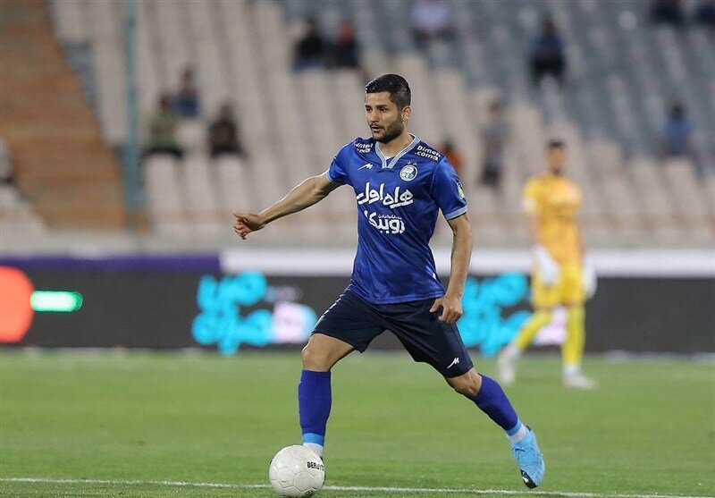 عکس بازیکنان استقلال در بازی مقابل فولاد