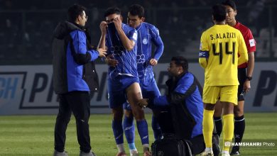 تصویری از تمرینات استقلال و دو بازیکن کلیدی این تیم، منیر الحدادی و مهران احمدی.