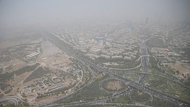 تصویری از کره زمین از دید ماهواره‌های ناسا برای نمایش تغییرات آلودگی