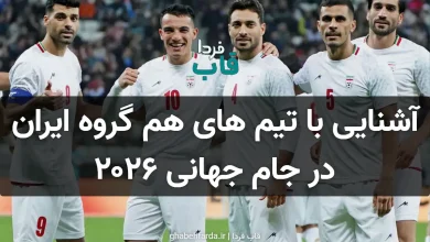 آشنایی با تیم های هم گروه ایران در جام جهانی 2026 + معرفی تیم ها آشنایی با تیم های هم گروه ایران در جام جهانی ۲۰۲۶