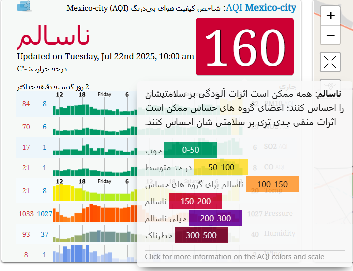 شاخص آلودگی هوای قم امروز سه شنبه 11 آذر 1404