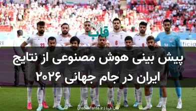 هوش مصنوعی نتایج گروه ایران را در جام جهانی 2026 پیش بینی کرد پیش بینی هوش مصنوعی از نتایج ایران در جام جهانی ۲۰۲۶