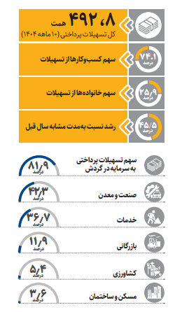 جزئیات رشد ۴۵.۵درصدی تسهیلات بانکی | سهم خانواده ها از تسهیلات چقدر شد؟