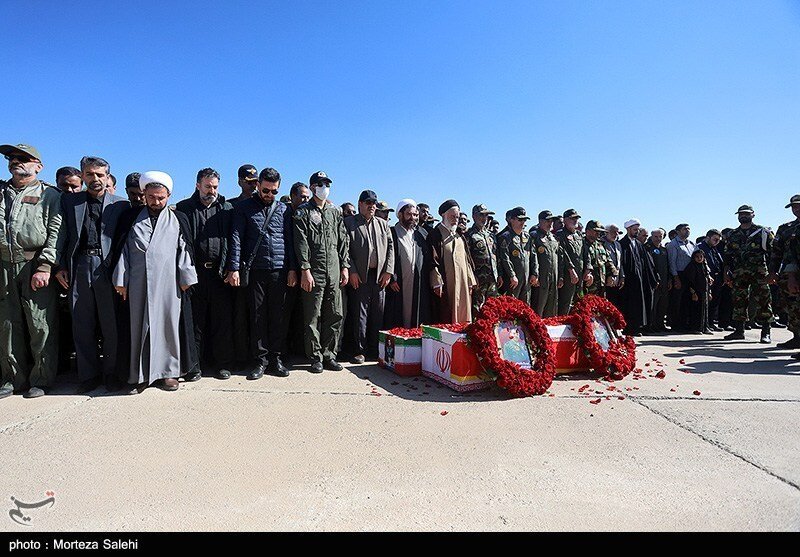 مراسم تشییع پیکر 2 شهید خلبان هوانیروز در اصفهان